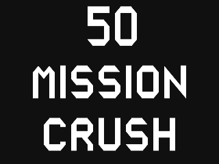50 Mission Crush title screen for Commodore 64